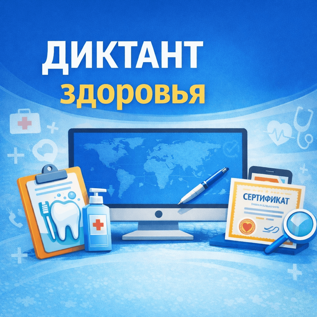 Стартует первый этап Всероссийской акции «Диктант здоровья»: проверяем знания о гигиене полости рта и чистых руках